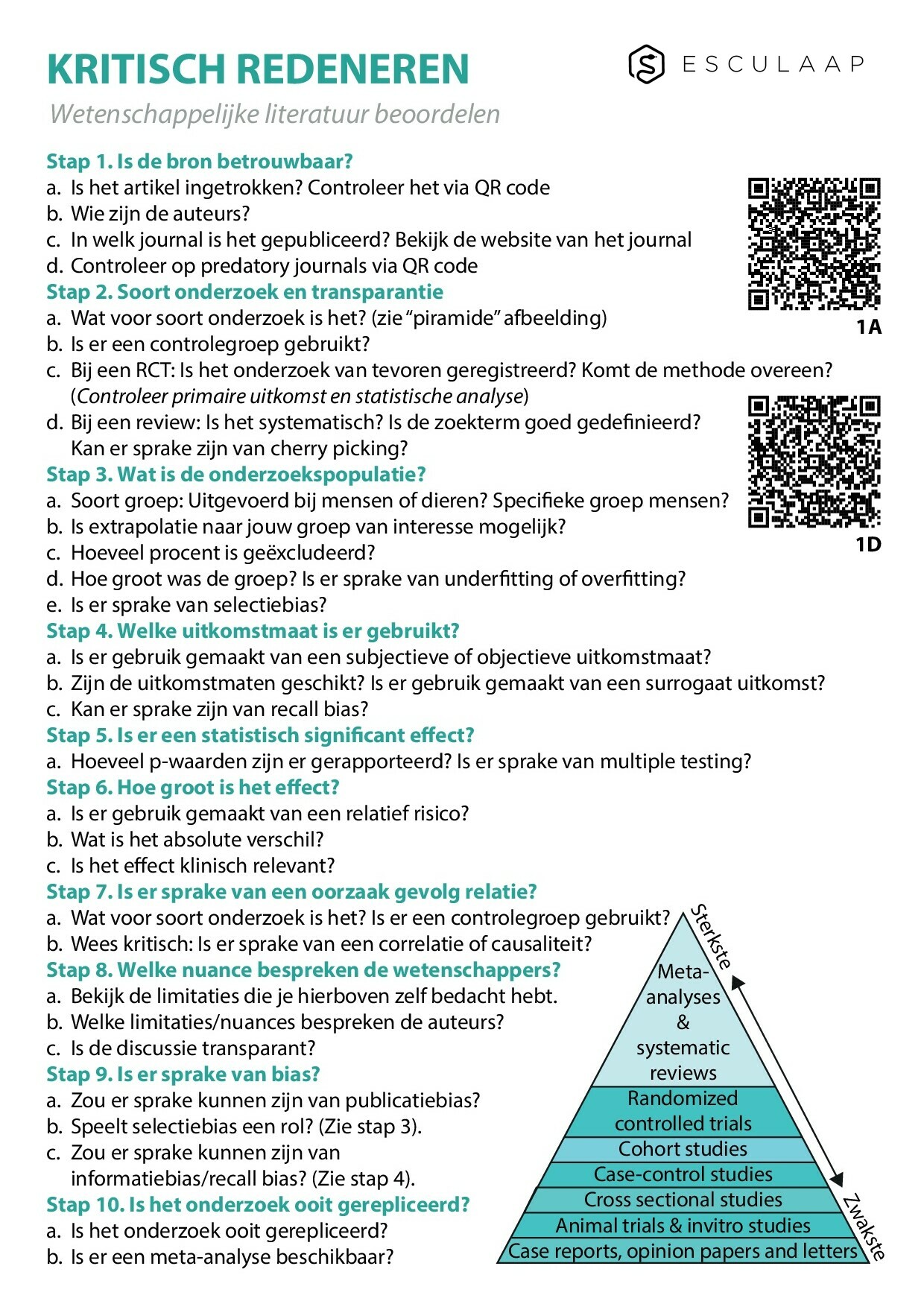 Voorbeeld van pagina 1 van Kritisch redeneren