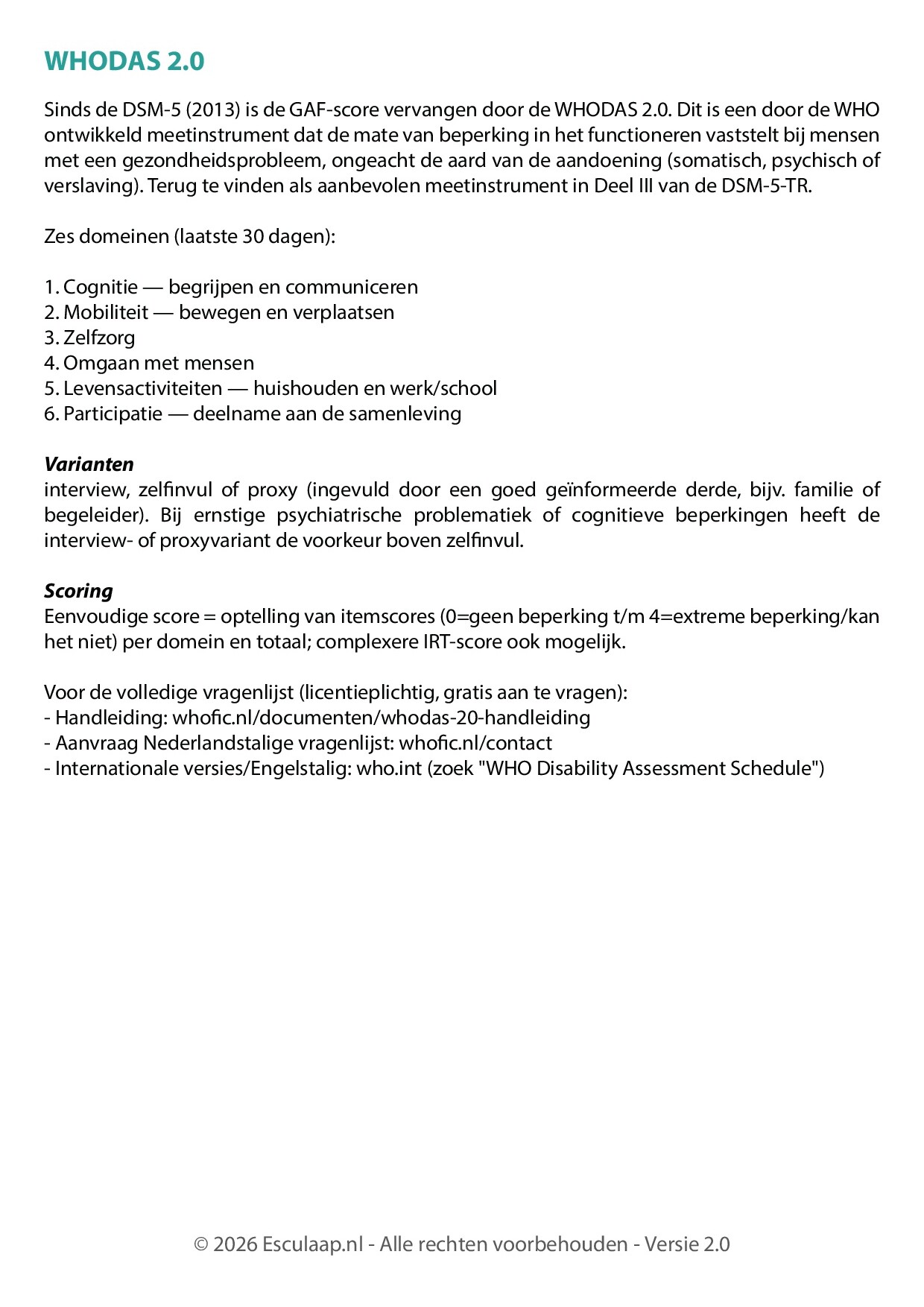 Voorbeeld van pagina 4 van Psychiatrie