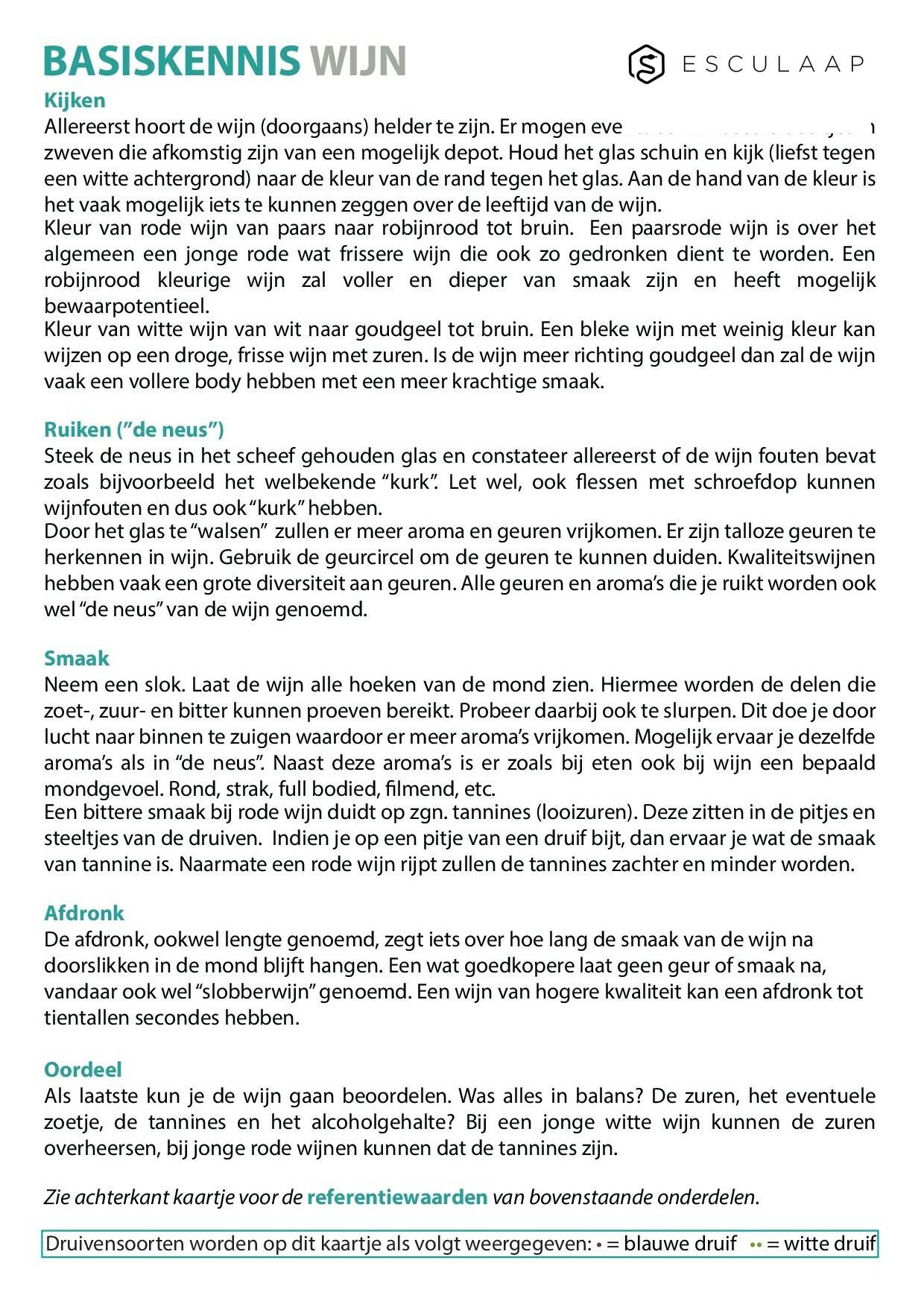 Voorbeeld van pagina 1 van Wijn Basiskennis
